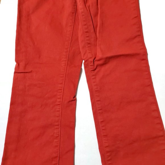 J Brand Women's Skinny Leg 811K120 Mid Rise Jeans in Blood Orange, Size 25 - Picture 10 of 15